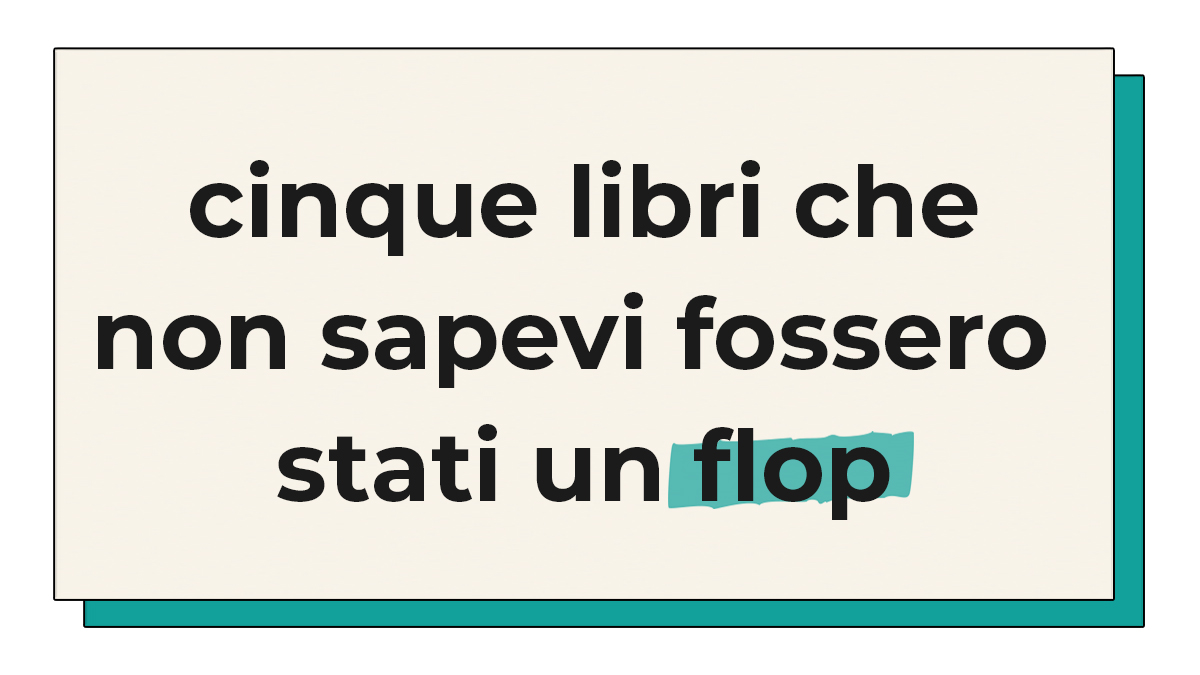 Libri che sono stati dei flop Copertina