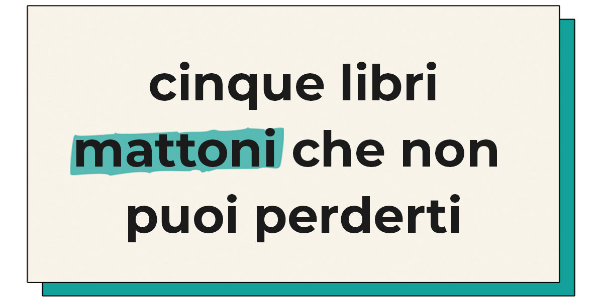 Libri mattoni Copertina