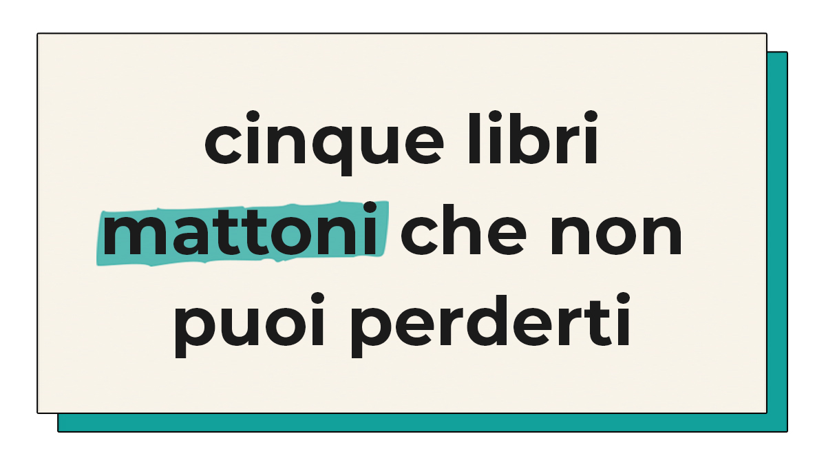Libri mattoni Copertina