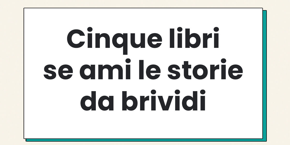 Libri storie brividi Copertina