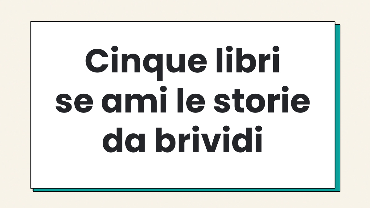 Libri storie brividi Copertina
