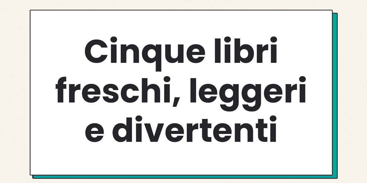 Libri freschi leggeri divertenti Copertina