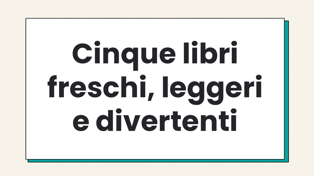 Libri freschi leggeri divertenti Copertina